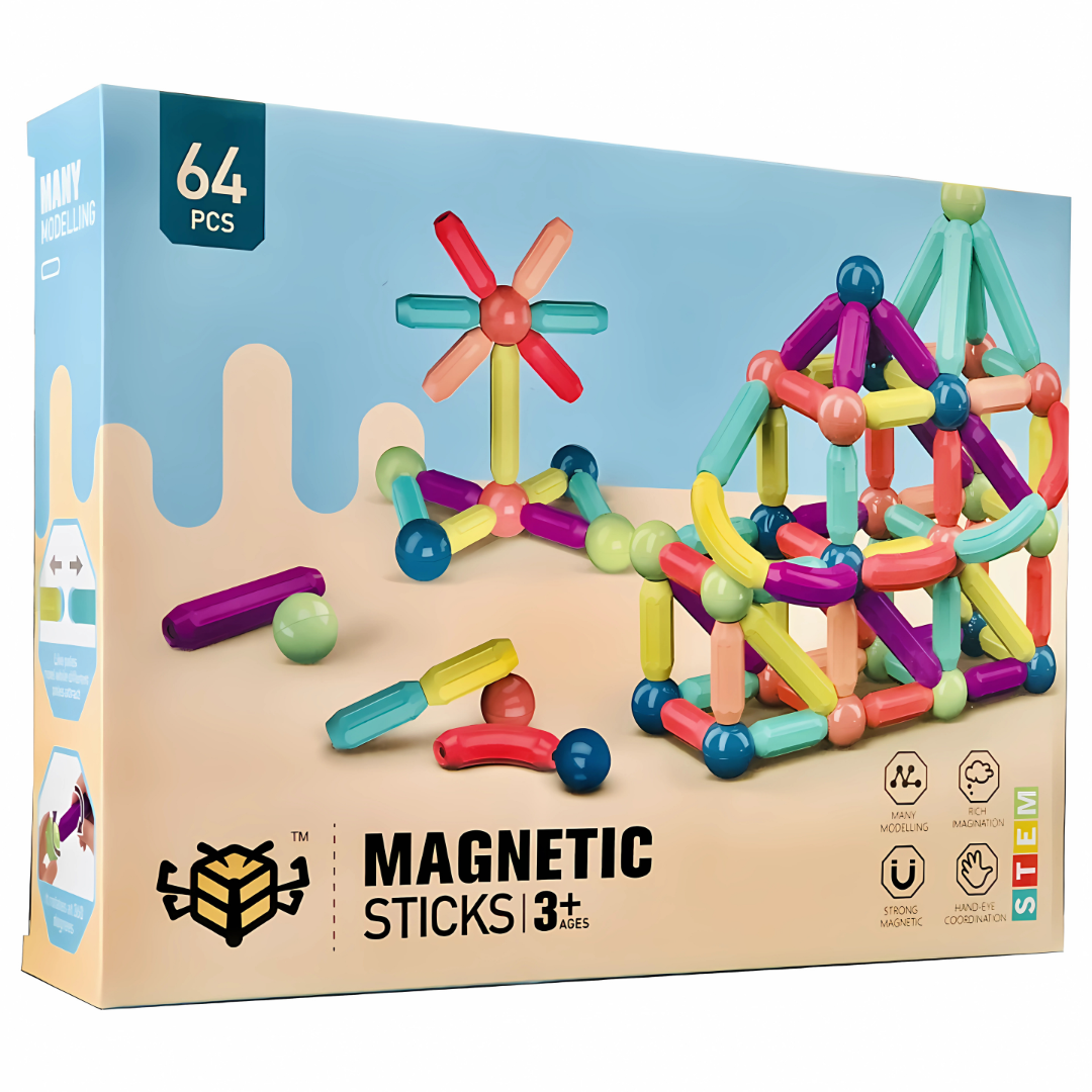 Magnetni set štapića od 64 dela