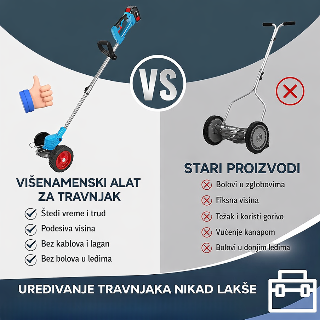 AKU trimer sa točkovima