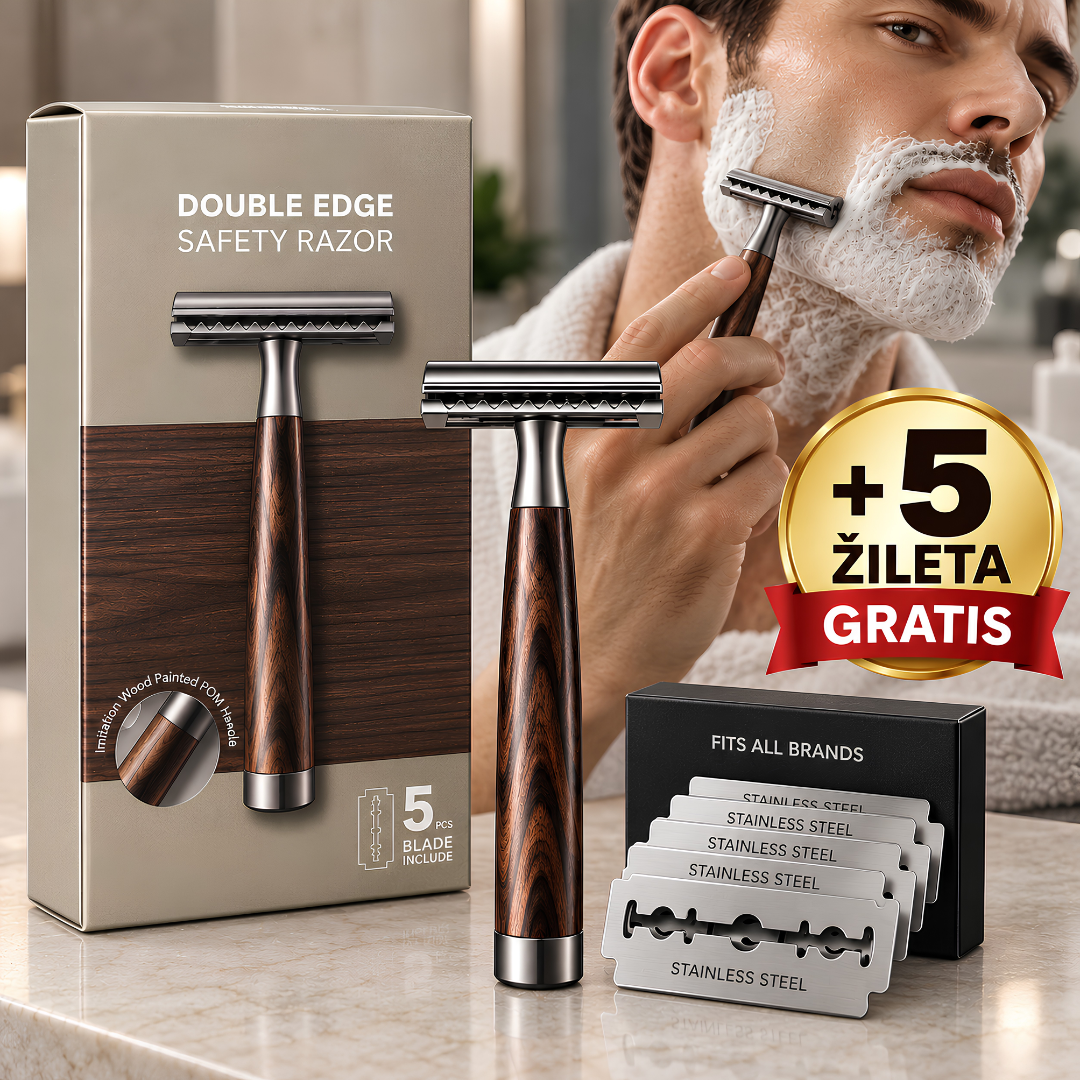 Classic Brijač za Doživotno Brijanje + 5 Žileta GRATIS