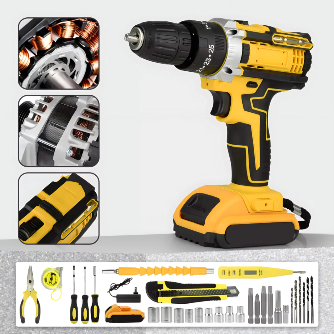 Aku bušilica sa setom alata