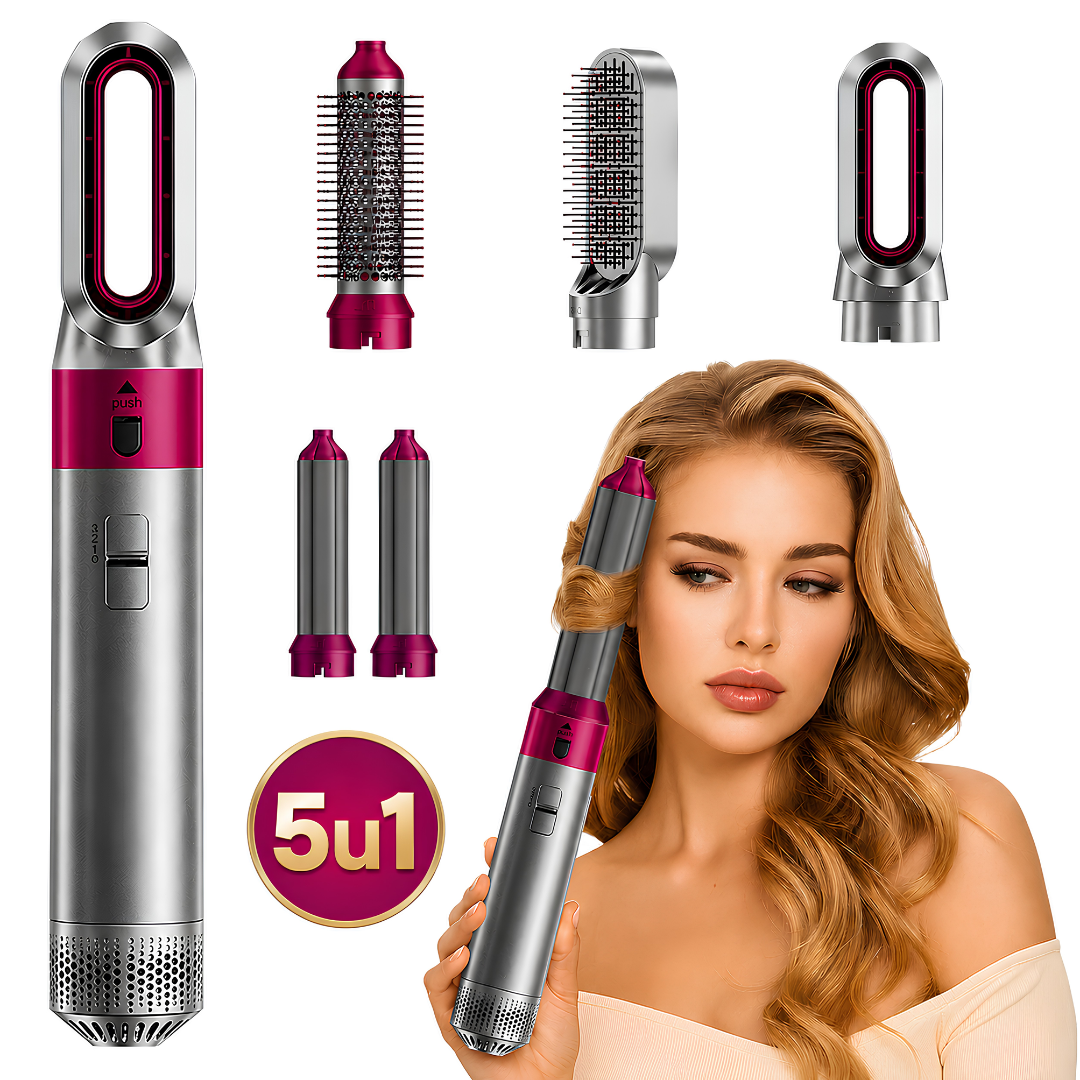 Styler 5 u 1 - Volumen, Sušenje, Kovrdže i Ispravljanje