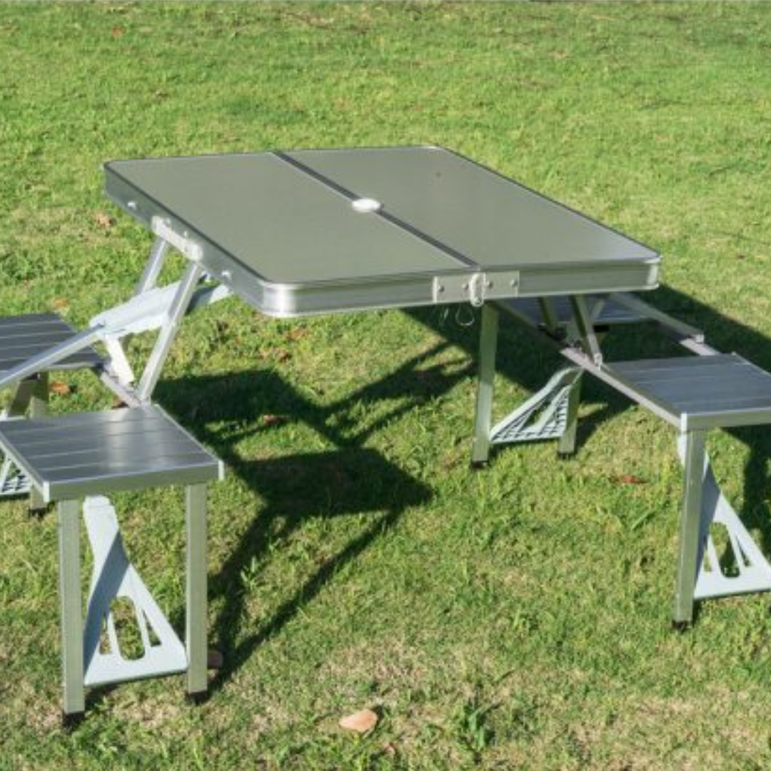 Kamperski set sklopivi sto i 4 stolice