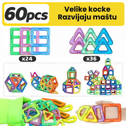 3D Magični set za igru i učenje  - 60 delova