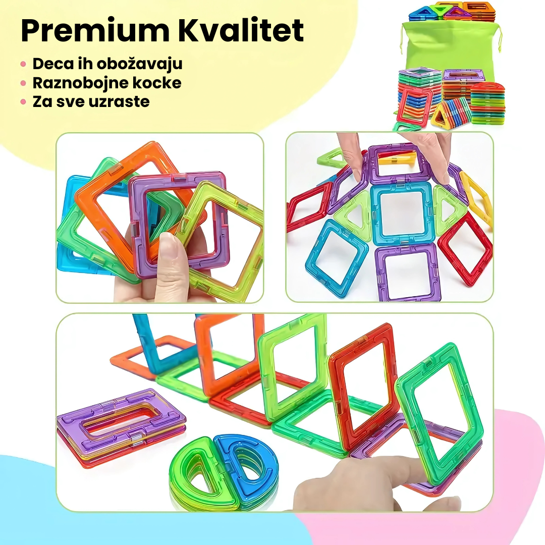 3D Magični set za igru i učenje  - 60 delova