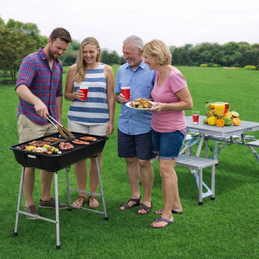 Kamperski set sklopivi sto i 4 stolice