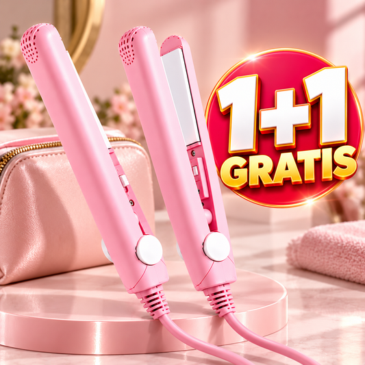 Mini pegla za kosu 1+1 Gratis!